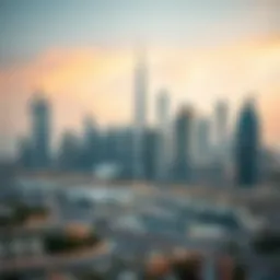 Skyline of Dubai showcasing off-plan property developments