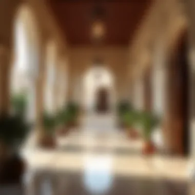 Cultural Heritage in Interior Design Luxurious interior design of an Arabian villa reflecting cultural heritage