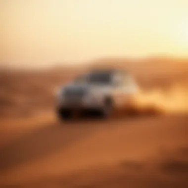 A thrilling dune bashing experience in the Dubai Desert Conservation Reserve