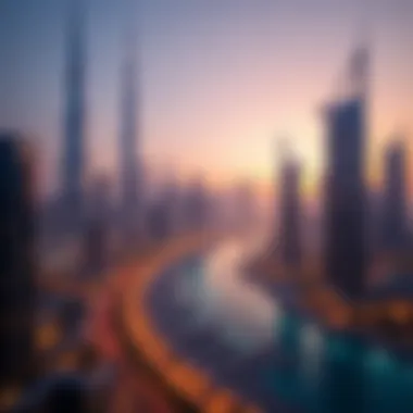 The Vibrant Skyline of Dubai A breathtaking skyline view of Dubai showcasing its vibrant lifestyle.