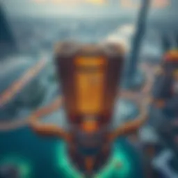 Aerial view of the International City Room in Dubai showcasing its unique architecture