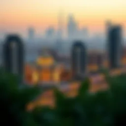 A modern skyline showcasing luxurious properties in the UAE