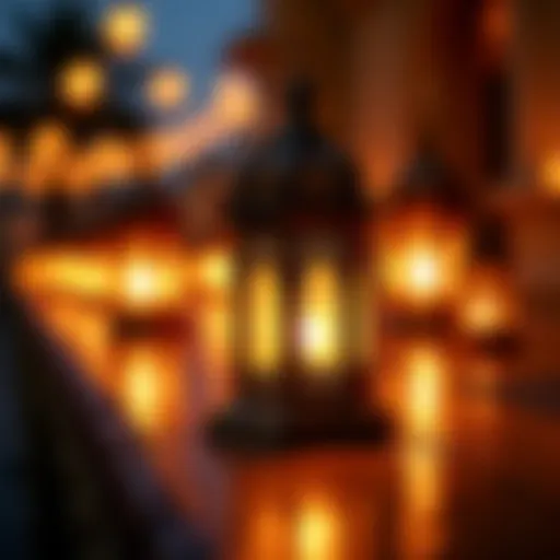 Decorative lanterns symbolizing Ramadan